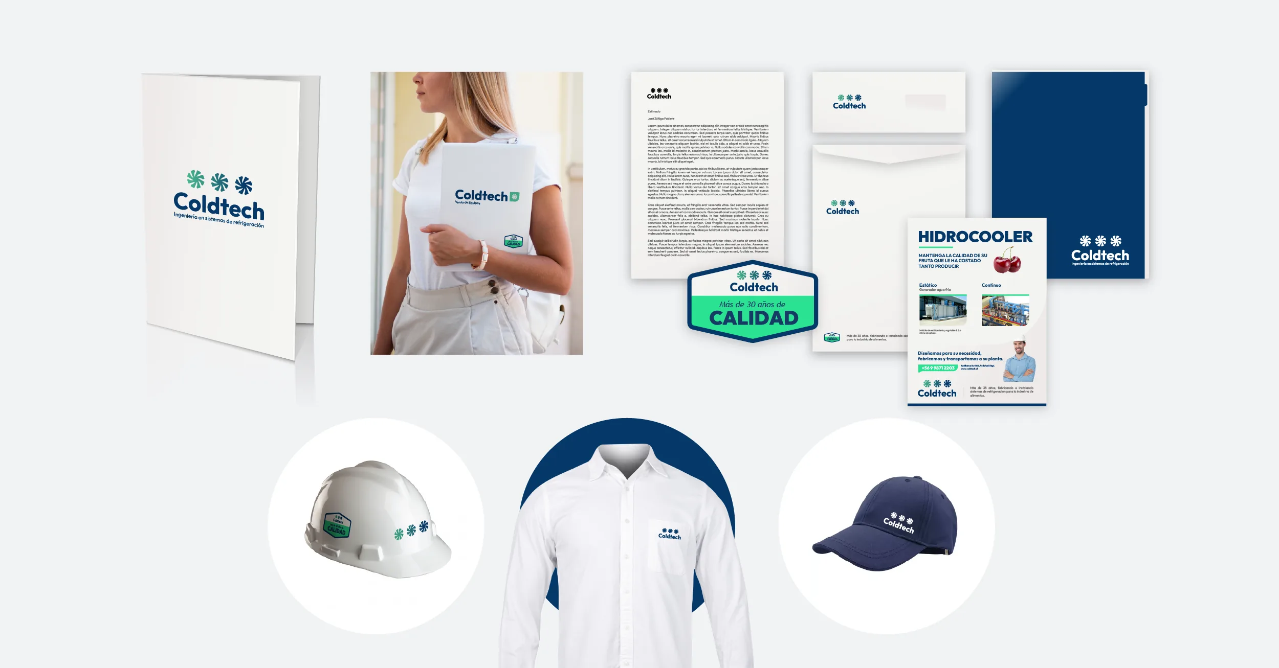 Aplicaciones corporativas y uniformes Coldtech